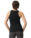 Ladies' CVC Racerback Tank - BLACK - S