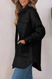 ladies Snap Down Collared Winter Coat Material composition: 100% nylon
