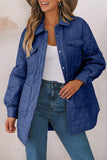 ladies Snap Down Collared Winter Coat Material composition: 100% nylon