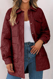 ladies Snap Down Collared Winter Coat Material composition: 100% nylon