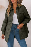 ladies Snap Down Collared Winter Coat Material composition: 100% nylon