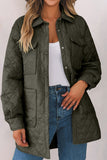 ladies Snap Down Collared Winter Coat Material composition: 100% nylon