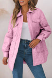 ladies Snap Down Collared Winter Coat Material composition: 100% nylon