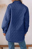 ladies Snap Down Collared Winter Coat Material composition: 100% nylon