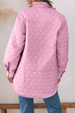 ladies Snap Down Collared Winter Coat Material composition: 100% nylon