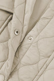 ladies Snap Down Collared Winter Coat Material composition: 100% nylon