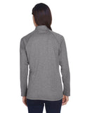 Ladies' Stretch Tech-Shell® Compass Full-Zip - DK GREY HEATHER - S