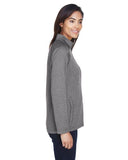 Ladies' Stretch Tech-Shell® Compass Full-Zip - DK GREY HEATHER - S