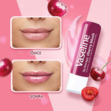 Vaseline Cherry Blush Lip Care - 48 Hour Moisturizing Lip Balm with Shea Butter for Dry, Chapped Lips