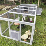Large 103-Inch Outdoor Chicken Coop House With Run And Nesting Box [4-6 Chickens] (SAK53194)