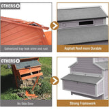 Large 115-Inch Portable Chicken Coop With Run And Nesting Boxes [8-10 Chickens] (SAK18263)