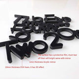 Large 3D Frameless Wall Clock Stickers