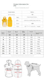 large and small dog raincoat cloak type reflective strip pet raincoat windproof rainproof dog hooded raincoat