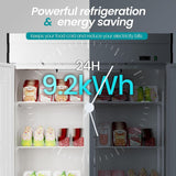 Large Commercial 49 Cu.Ft 2-Door Stainless Steel Reach-In Refrigerator With OmniSmart Temperature Control (SAK54160)