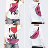 Large Crossbody Fanny Pack with 4-Zipper Pockets