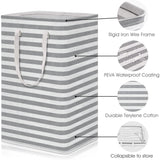 Large Foldable Tall Laundry Basket Storage Basket