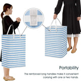 Large Foldable Tall Laundry Basket Storage Basket