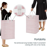Large Foldable Tall Laundry Basket Storage Basket