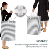 Large Foldable Tall Laundry Basket Storage Basket