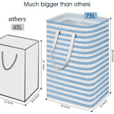 Large Foldable Tall Laundry Basket Storage Basket