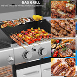 Large Outdoor 42K BTU BBQ Stainless Steel Propane Gas Grill With 4 Burners (SAK61283)