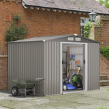 [08X06FT] Alora Premium Outdoor Steel Tool Storage Garden Backyard Shed (SAK74185)