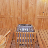 Thermora Ignite Large Premium American White Oak Outdoor Wooden Barrel Sauna With 4.5KW Sauna Heater (SAK45968)