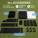 Large Premium Indoor Golf Simulator Enclosure Net With Frame And HD Screen Kit [ENCLOSURE ONLY] (SAK34172)