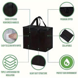 Large Sturdy Zipper Insulated Bag