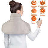 Large Weighted Heating Pad for Neck and Shoulders