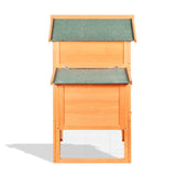 Large Wooden Backyard Hen Chicken Coop Enclosure W/ Nest Box & Run, 160" (SAK96451)