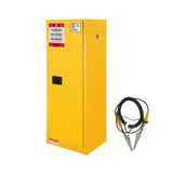 Large Yellow 35-Inch Heavy-Duty Flammable Welded Fireproof Storage Cabinet (SAK52837)