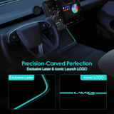 Laser-Carved Ambient Light for Model Y Juniper Wireless Charging Port | TESERY