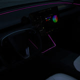 Laser-Carved Ambient Light for Model Y Juniper Wireless Charging Port | TESERY