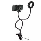LAX Selfie Ring LED Light Stand with Desk Clip