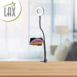 LAX Selfie Ring LED Light Stand with Desk Clip