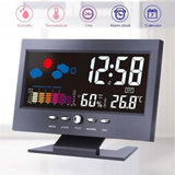 LCD Color Screen Digital Backlight Snooze Alarm Clock