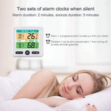 LCD Display Wall-Mounted Desktop Indoor High-Precision Temperature and Humidity Meter