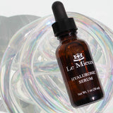 Le Mieux Hyaluronic Serum - Concentrated Hyaluronic Acid Facial Hydration Complex, Anti Aging Moisture with No Parabens or Sulfates (1 oz / 30 ml)