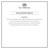Le Mieux Hyaluronic Serum - Concentrated Hyaluronic Acid Facial Hydration Complex, Anti Aging Moisture with No Parabens or Sulfates (1 oz / 30 ml)
