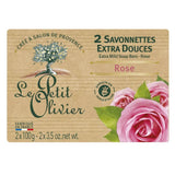Le Petit Olivier Rose Traditional Soaps for Gentle Cleansing 2x100g