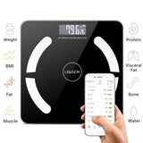 Digital Bathroom Wireless Fat Smart BMI Body Composition Analyzer Health Monitor Sync Data