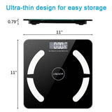 Digital Bathroom Wireless Fat Smart BMI Body Composition Analyzer Health Monitor Sync Data