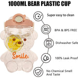Leak-Proof Bear Water Bottle for Girls