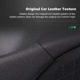 Leather Anti-kick Mat Sticker Interior Anti-Dirt Protector for Tesla Model 3 (4PCS)