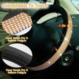 Leather Diamond Rhinestone Car SUV Steer Protector