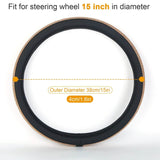 Leather Diamond Rhinestone Car SUV Steer Protector