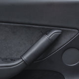 Leather Inner Door handle Cover for Tesla Model 3 Model Y (4 pcs)