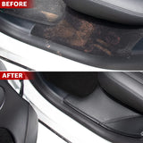 Leather Rear Door Sill Protector for Tesla Model Y 2020-2025.03