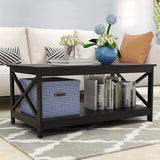 Lecut 39.56” L Concise Style Coffee Table Oxford Console Table
